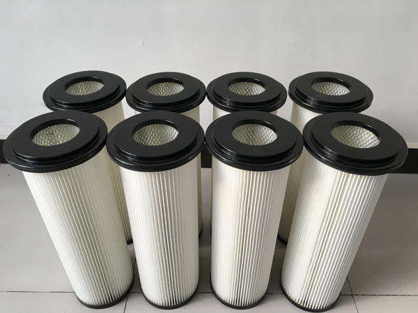 Φ190x90x500高上裝式覆膜焊接煙車濾筒